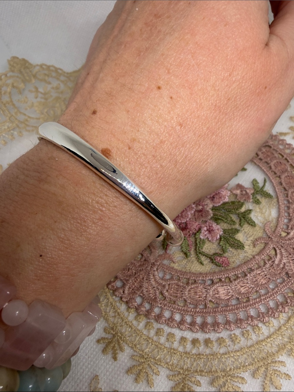 925 Sterling Silver Modern Sculptural Cuff Quiet Luxury Bracelet